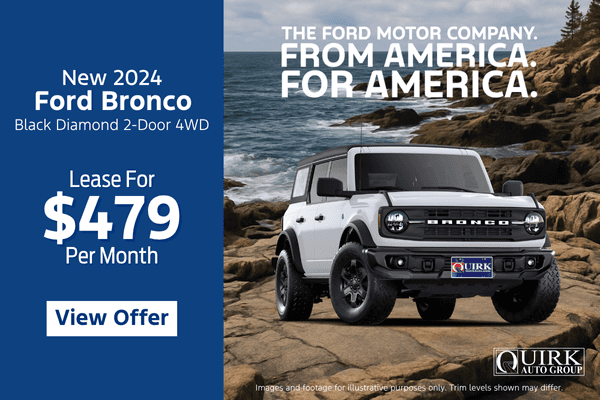 New 2024 Ford Bronco Black Diamond 2-Door 4WD