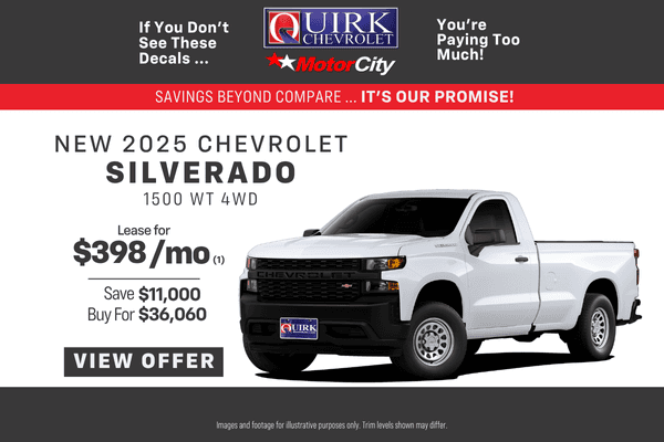 New 2025 Chevrolet Silverado 1500 WT 4WD