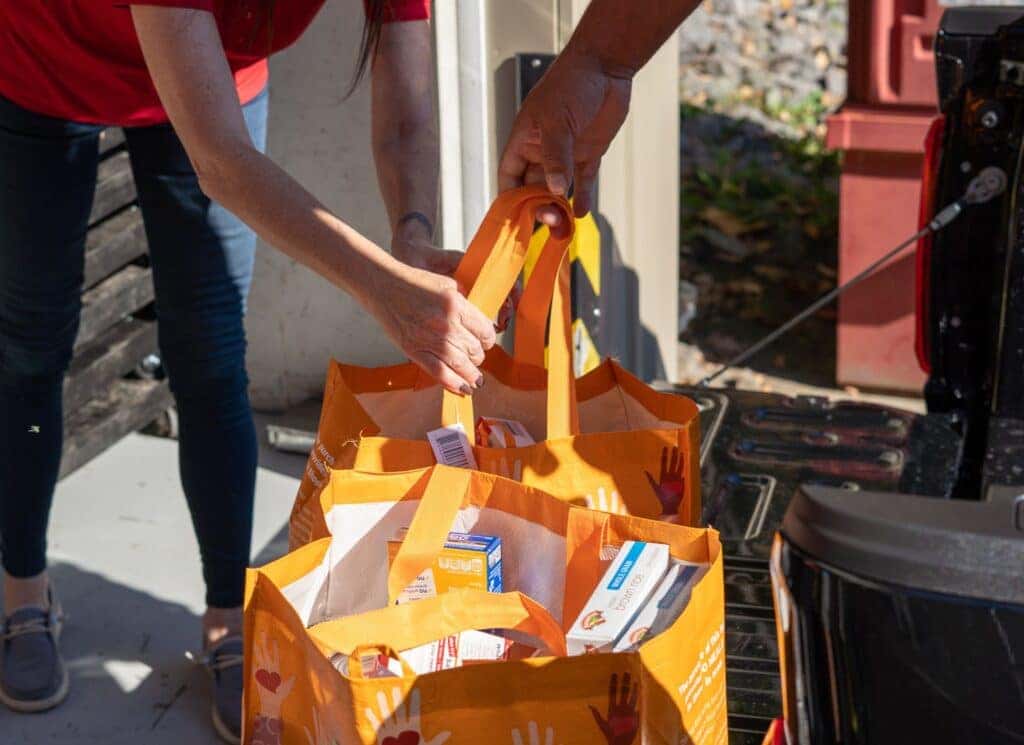 Augusta Food Bank drop-off from Quirk Ford Augusta
