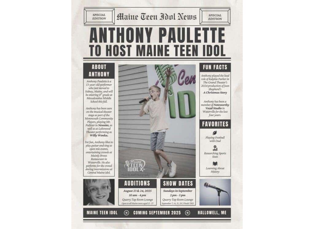 2025 Central Maine Teen Idol Anthony
