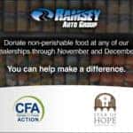 Ramsey Auto Group Food Drive