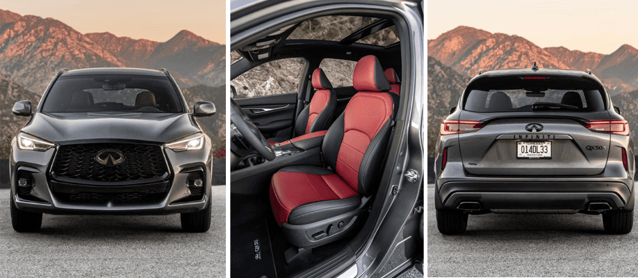 2023 INFINITI QX50 SPORT unique SPORT enhancements