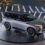 2025 INFINITI QX80 at the Edge at Hudson Yards Sky Scraper