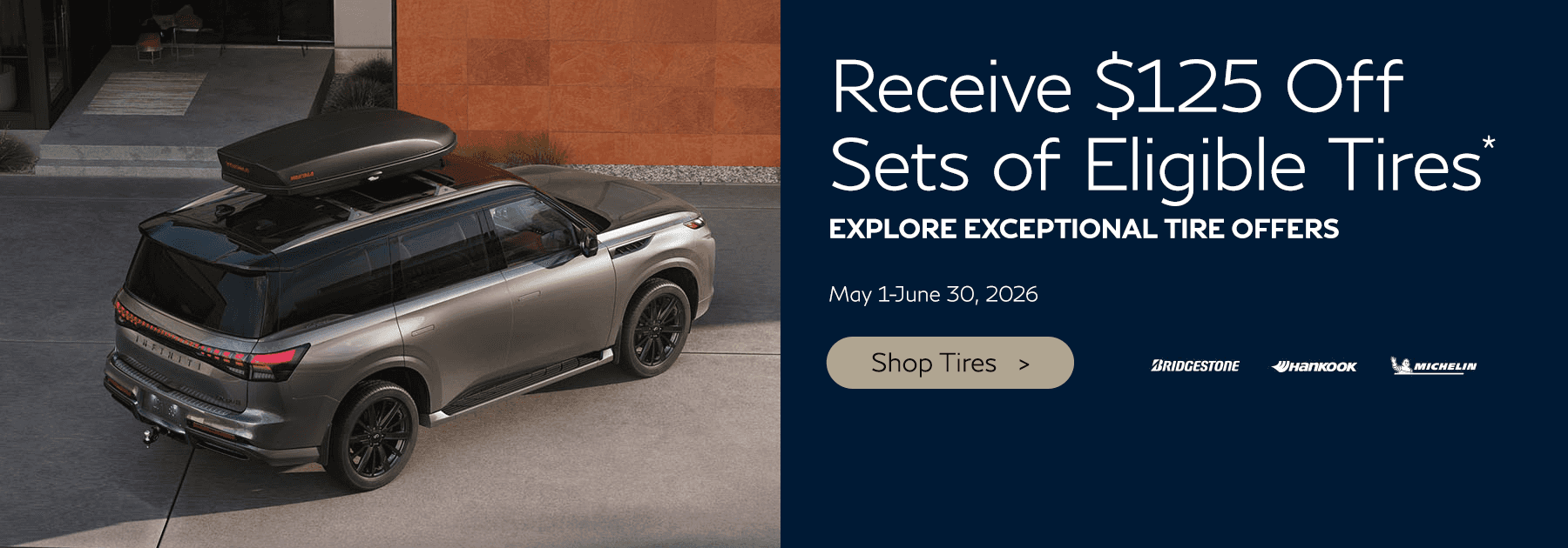 Receive $125 Off Sets of Eligible Tires