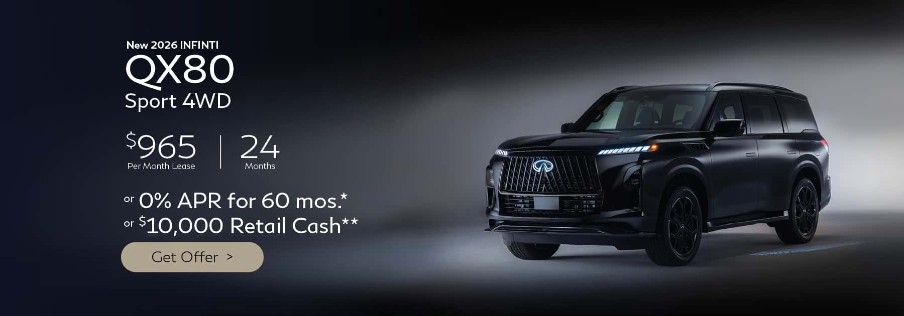 New 2026 INFINITI QX80 Sport