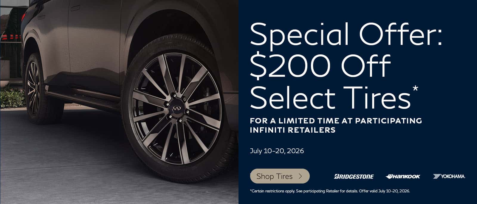 SD INFINITI Tire Offer