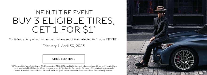 INFINITI of Bridgewater Tire special offer