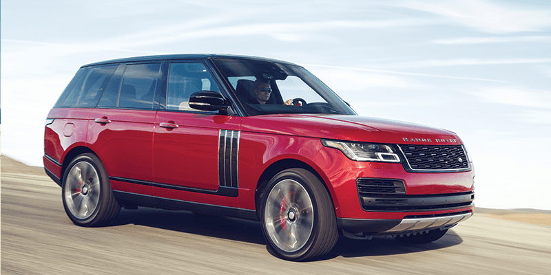 red range rover interior