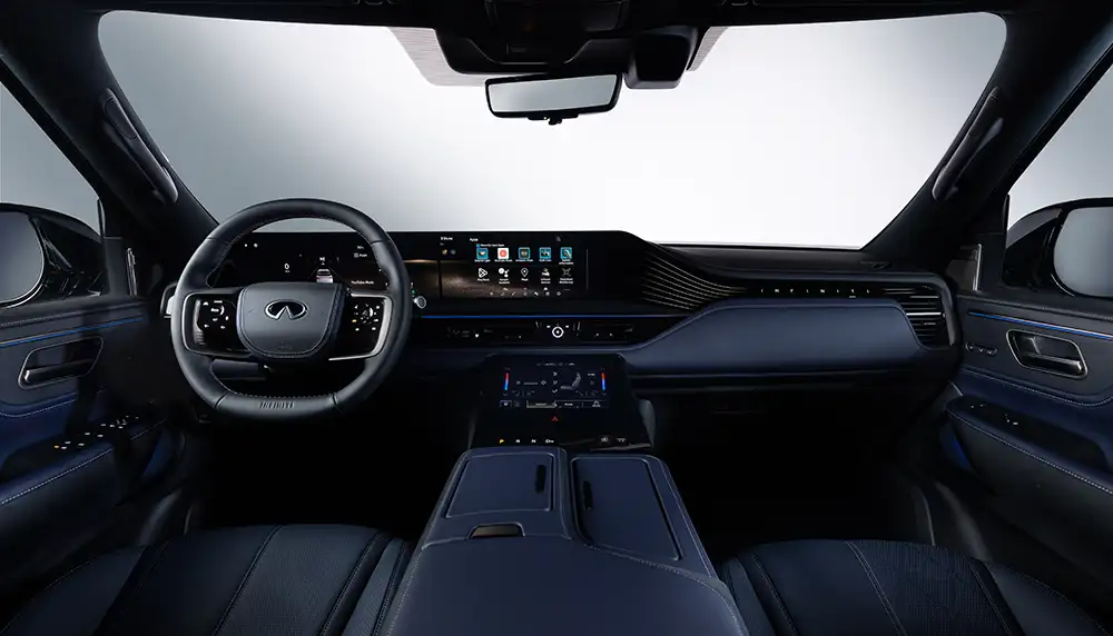 2026 QX80 Dusk Blue Interior