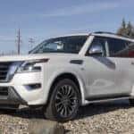 Nissan Armada SUV display. Nissan is part of the Renault Nissan Alliance.
