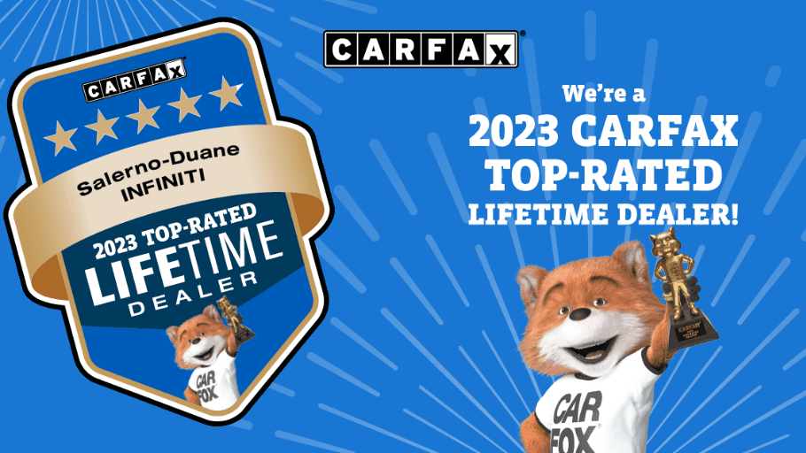 Salerno Duane INFINITI CARFAX 2023 TopRated LIFETIME Dealer Award