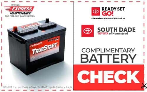 Complimentary Battery Check
