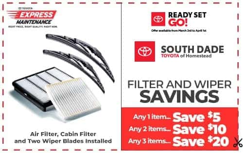 Filter and Wiper Savings