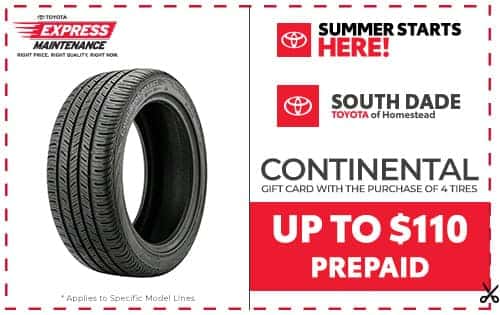 Receive a Gift Card with the Purchase of 4 Tires - Continental