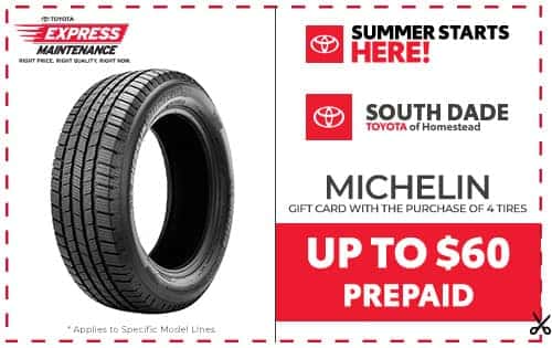 Receive a Gift Card with the Purchase of 4 Tires - Michelin