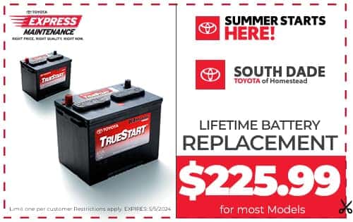 Lifetime Battery Replacement