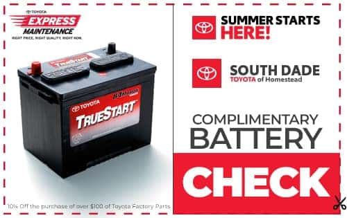 Complimentary Battery Check