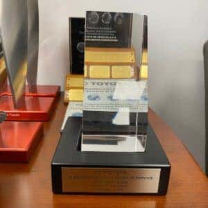 2009 Toyota 10-Year Service Award for Mario JT Benedetti