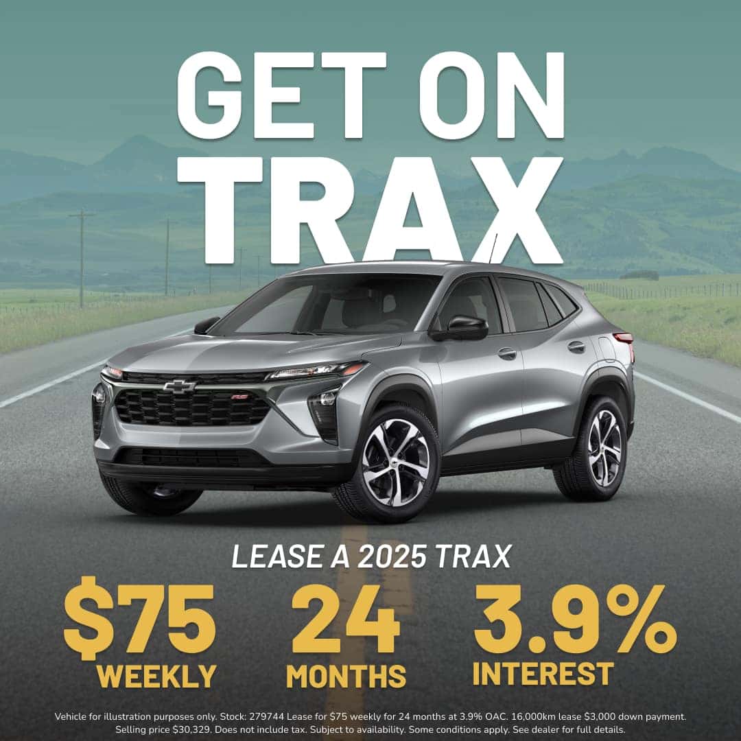 Lease a 2025 Trax for as low as $75 weekly OAC*