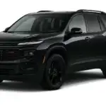 2026 chevy traverse rs black on a white background