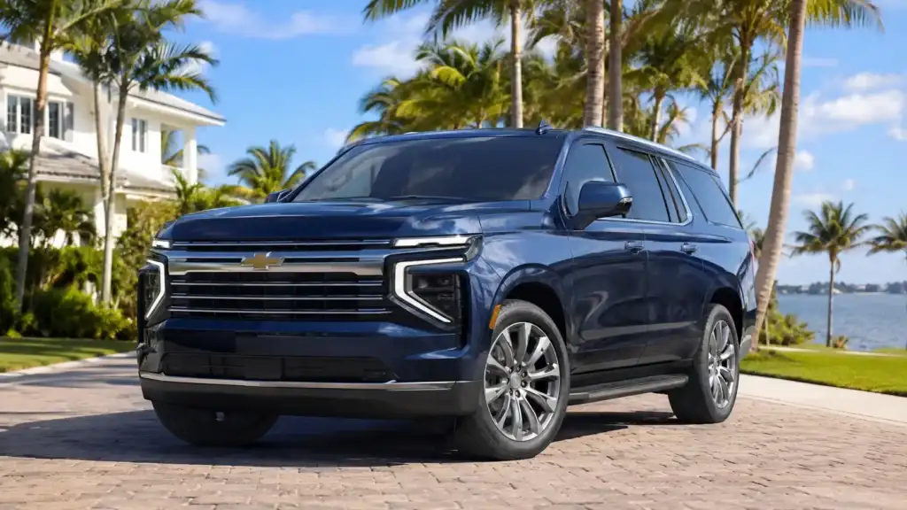 Coastal SUV under sunny skies