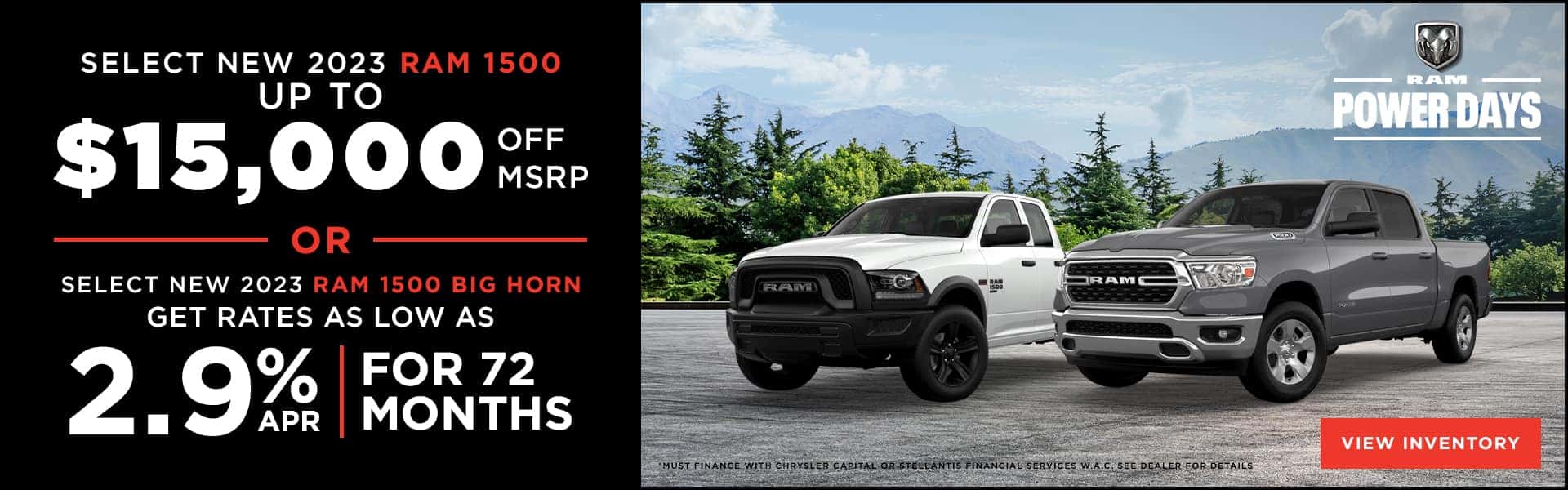 Ram Power Days Promo