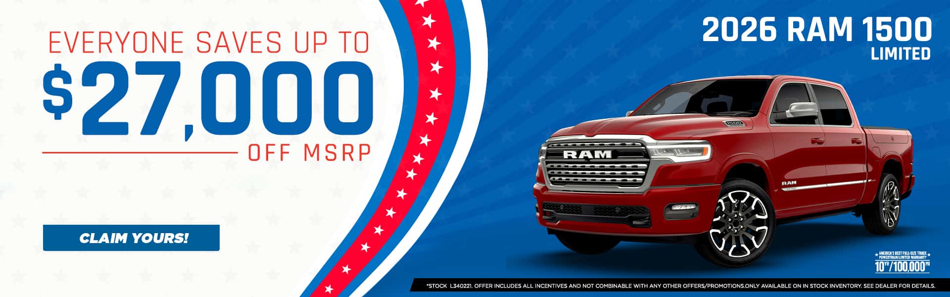 2026 Ram 1500 Limited Promo
