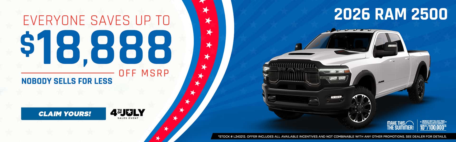 2026 Ram 2500 Promo