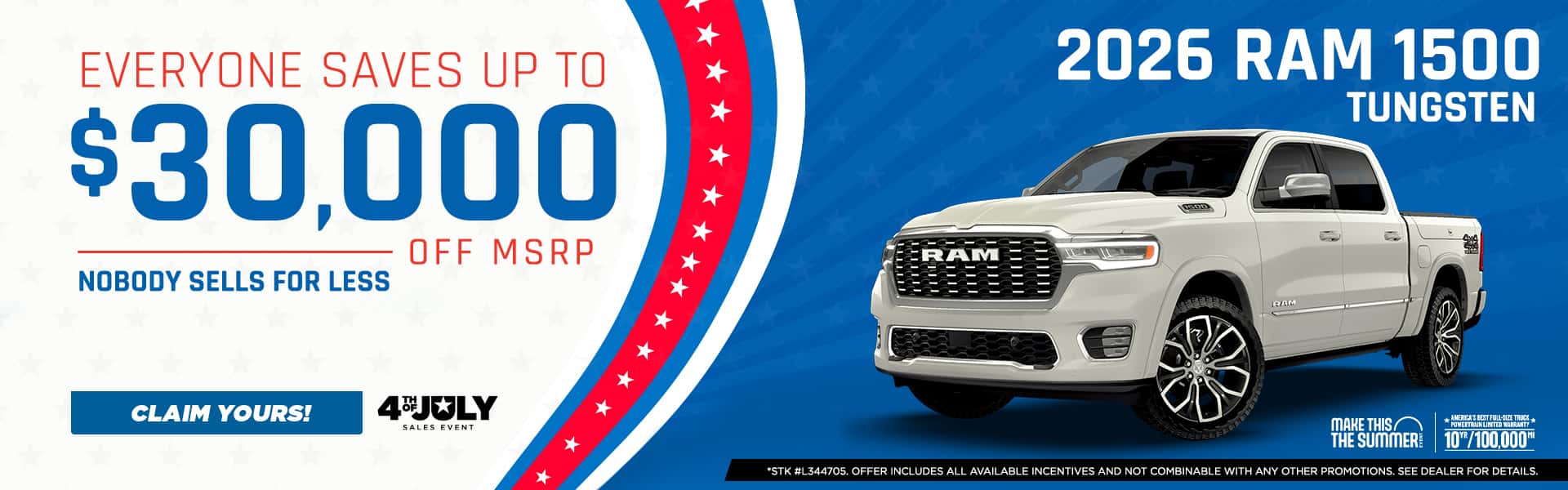 2026 Ram 1500 Tungsten Promo