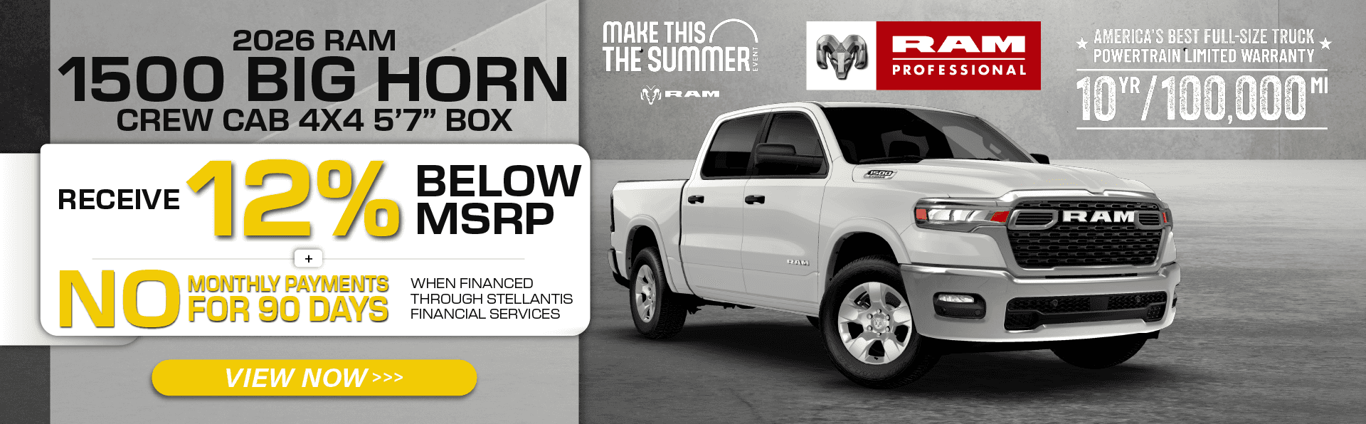 2026 Ram 1500 July 2026 Incentive