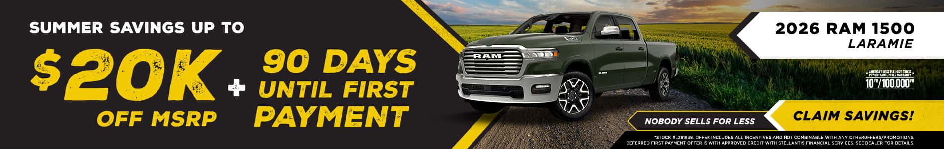 2026 Ram 1500 Laramie promo