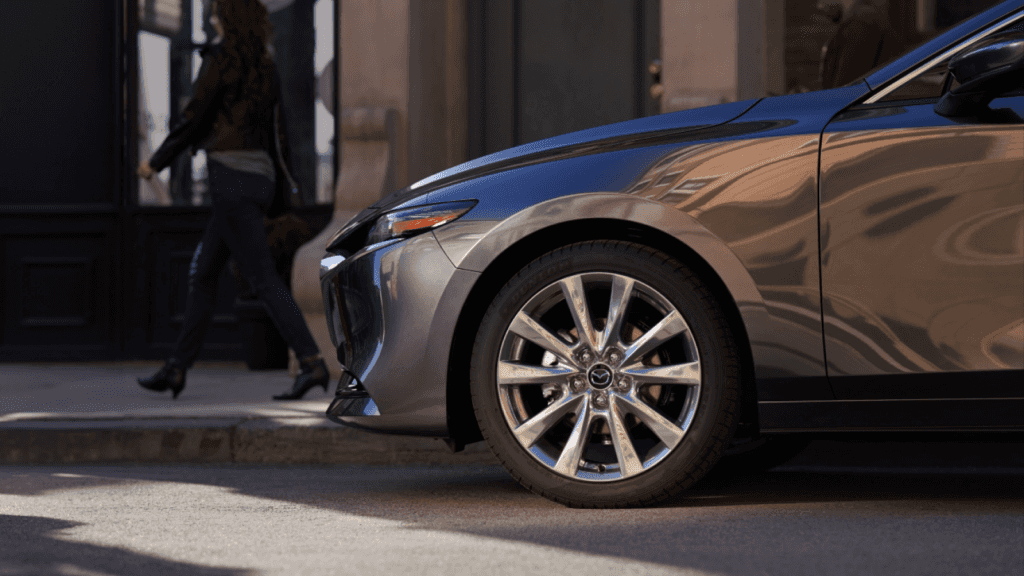 Mazda3 Sedan wheel on street