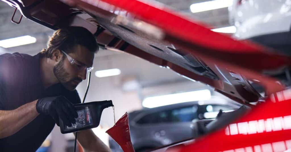 Mazda oil change from a technician
