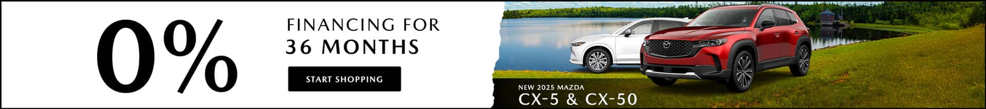 2025 CX-5 and CX-50 Finance Promo
