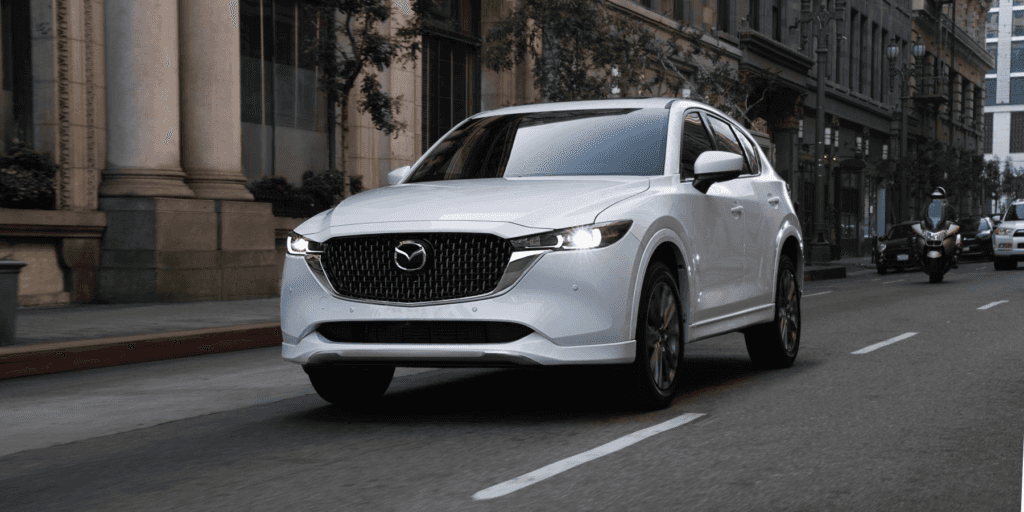 2025 Mazda CX-5 driving in city