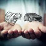 Money and business concept car