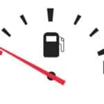 Empty fuel tank illustration