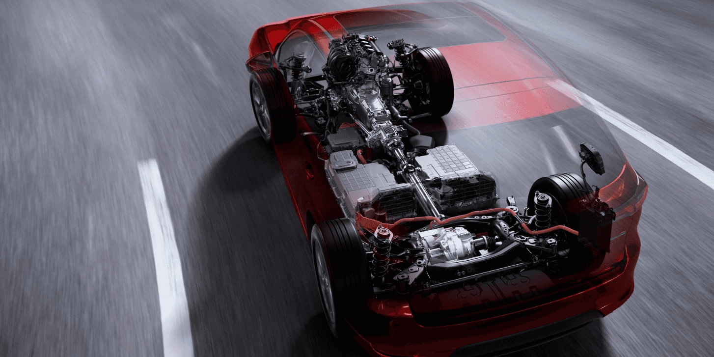 Mazda X-Ray View of Internal Combustion Engine