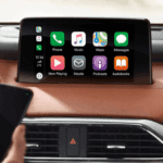 Connecting iPhone to Apple CarPlay in Mazda interior
