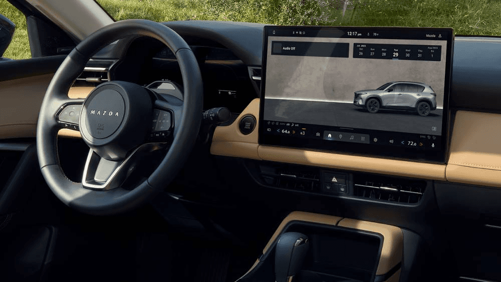 Mazda CX-5 dash and steering wheel