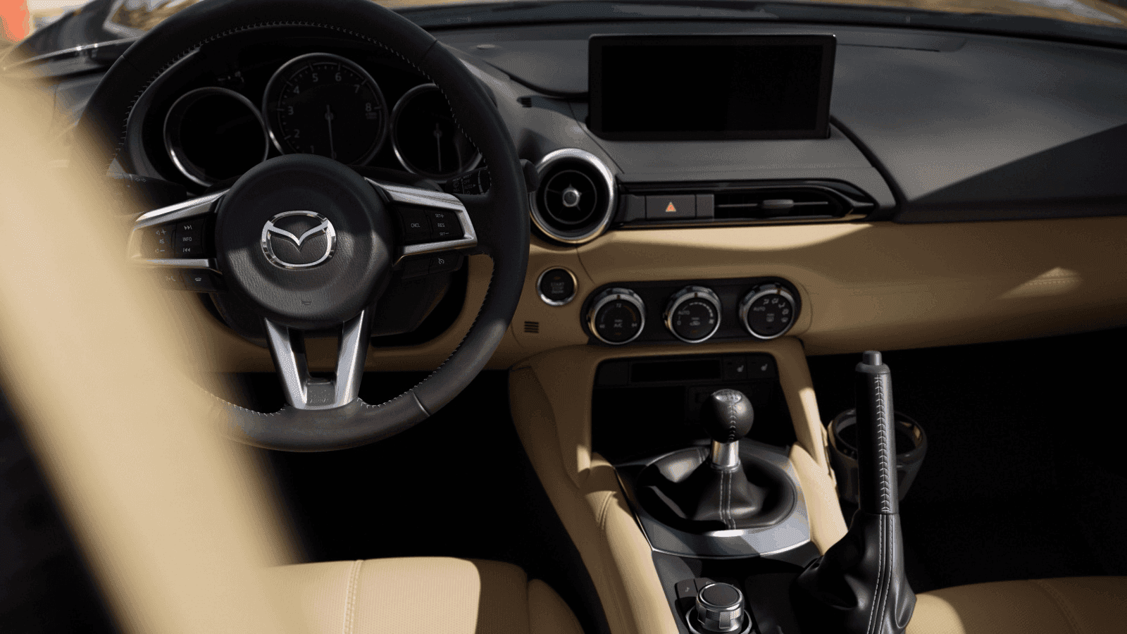 2026 Mazda MX-5 Miata RF Grand Touring trim showcasing luxury interior