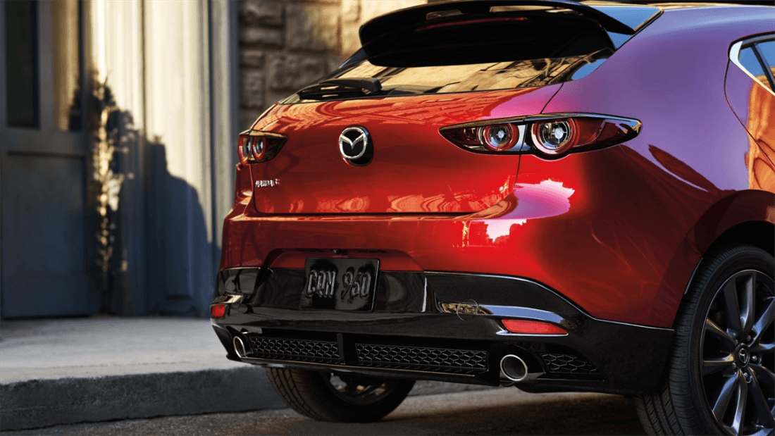 2026 mazda3 hatchback rear red