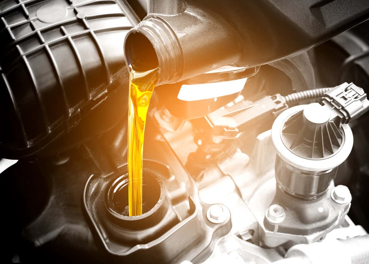 oil change stock image