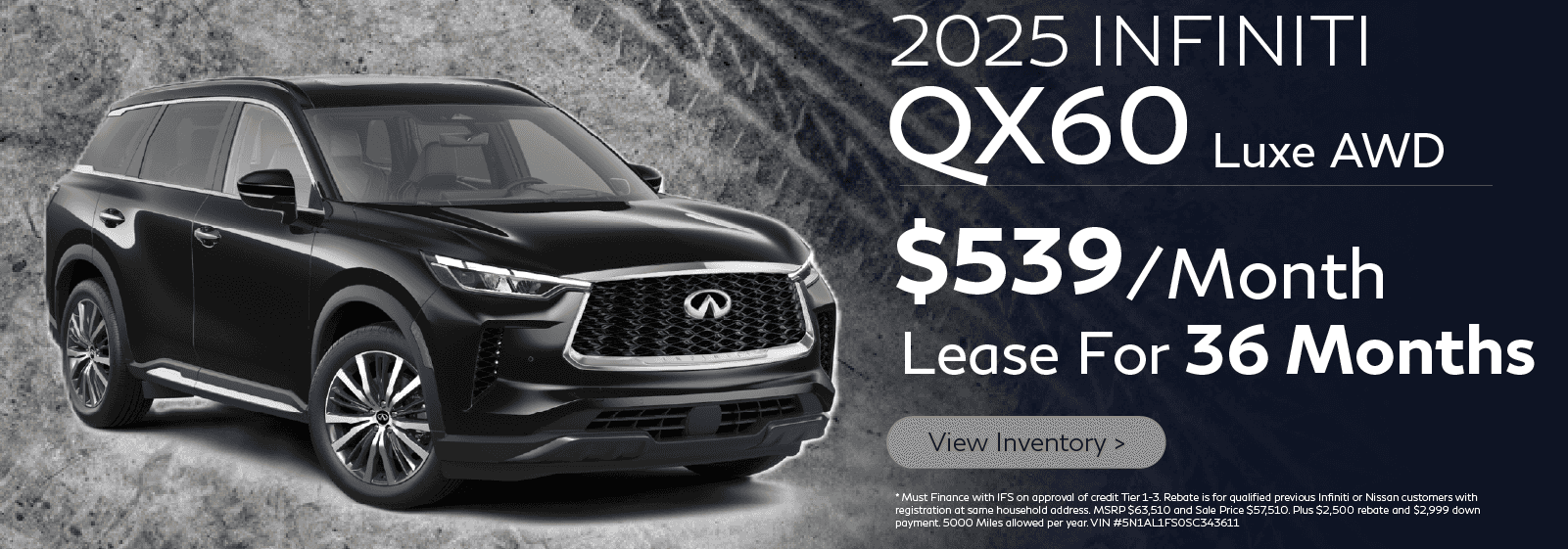 2025 QX60 Offer
