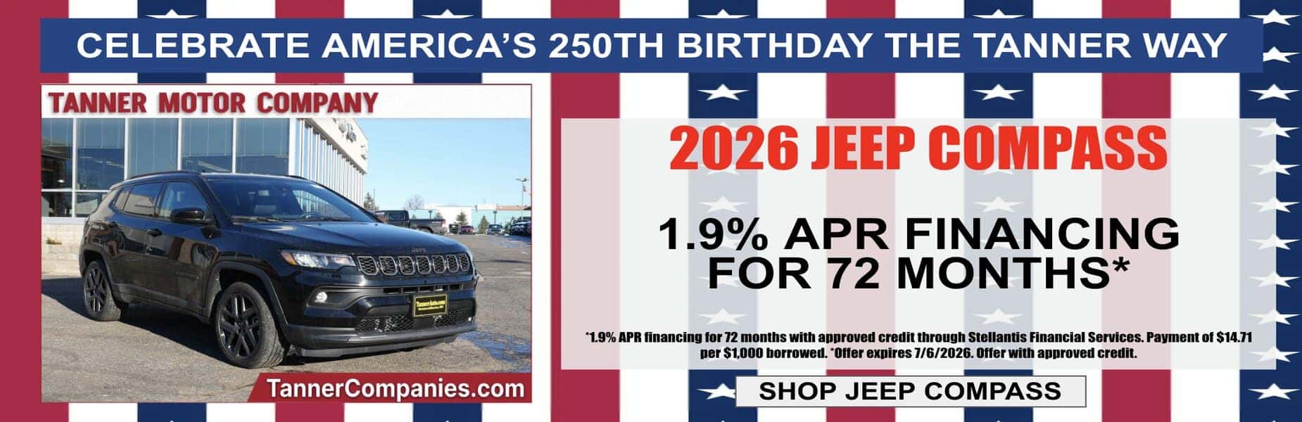 Jeep Compass Lease July 4th