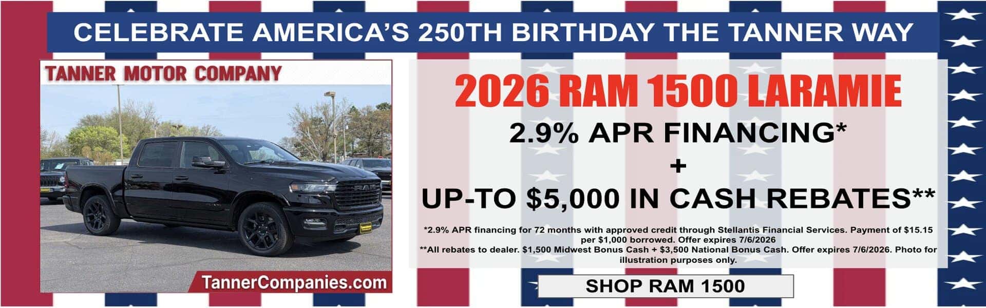 RAM 1500 FOURTH OF JULY SALE MINNESOTA