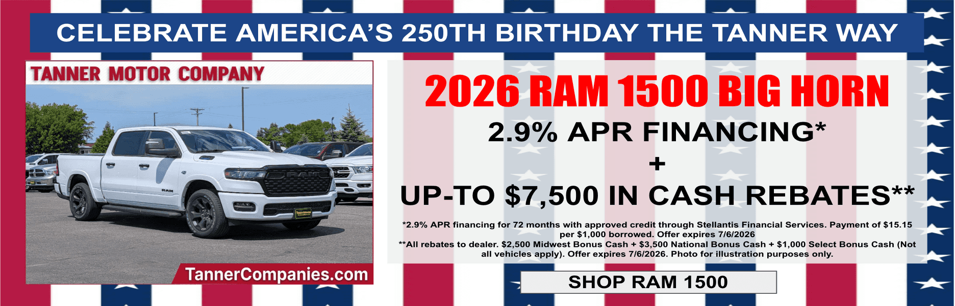 2026 RAM 1500 FOURTH OF JULY SALE MINNESOTA