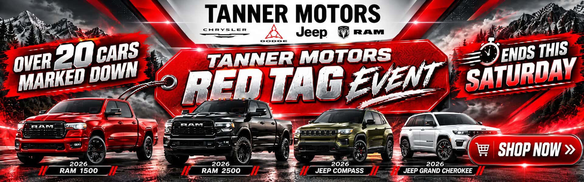 Red Tag Sales Event RAM, Dodge, Jeep Minnesota