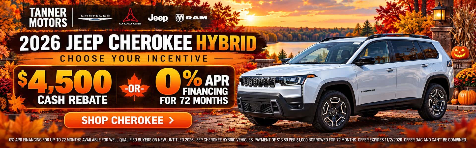 Jeep Cherokee financing offer in MInnesota