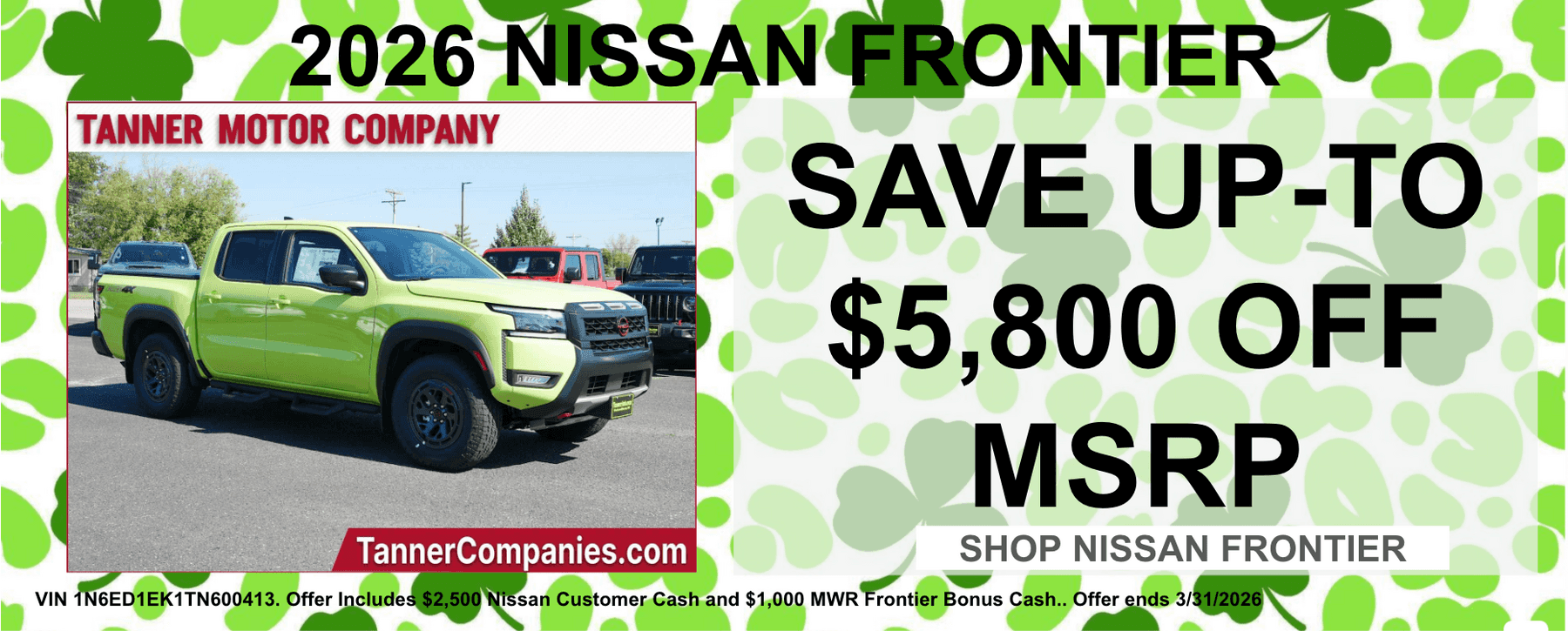 2026 Nissan Frontier Offer Minnesota